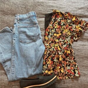 Madewell floral top